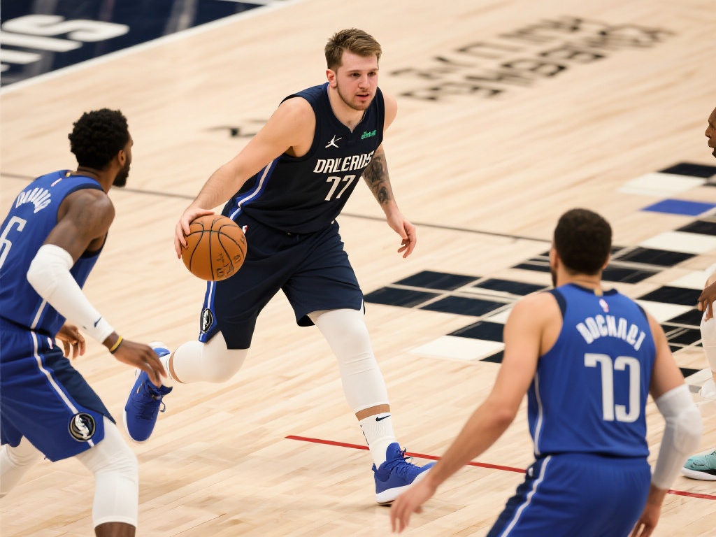 东契奇妙传展大师风范 范德比尔特暴扣强势吃饼